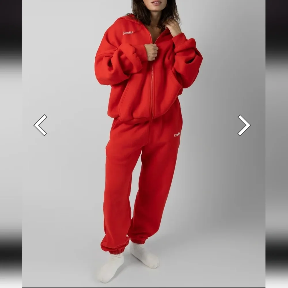 Red Comfrt Sweatpants - Picture 2 of 3